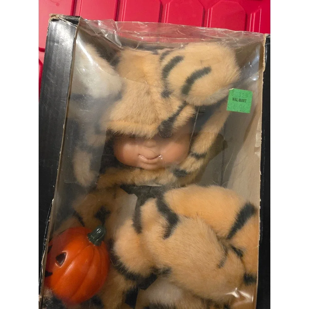 Vintage‎ Motion-ettes Halloween Animated Kid Tiger Costume Illuminated Telco Box